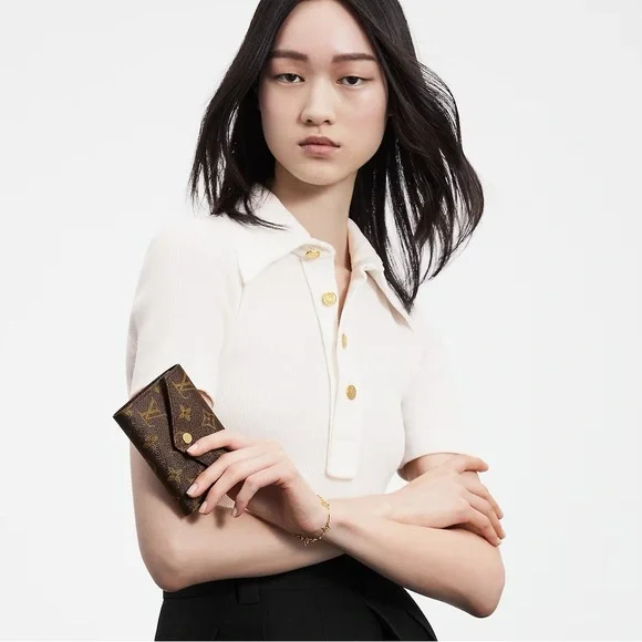 Authentic Louis Vuitton Monogram Canvas Victorine Wallet Armagnac